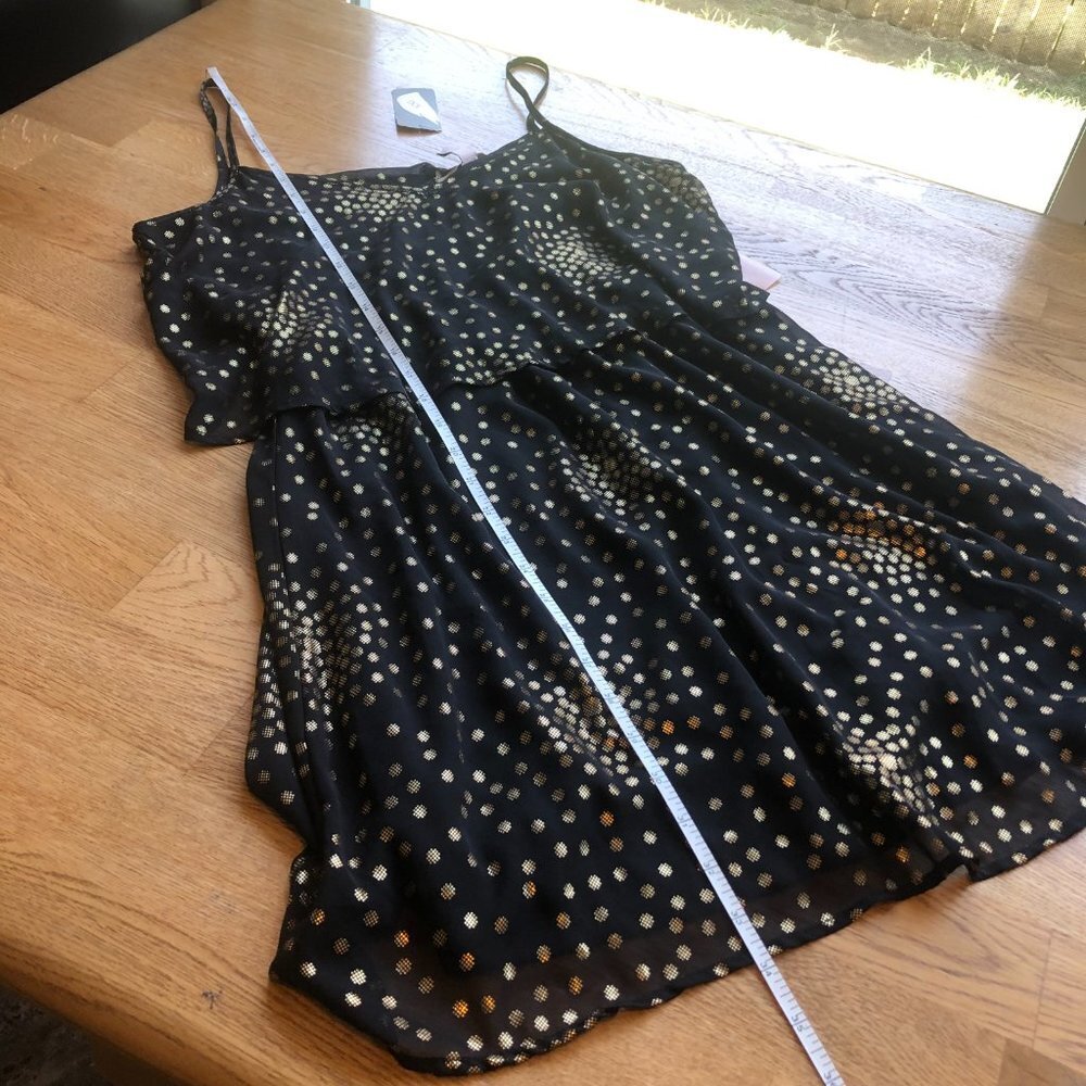 Forever 21 Black Gold Dress Medium NWT - Picture 10 of 10